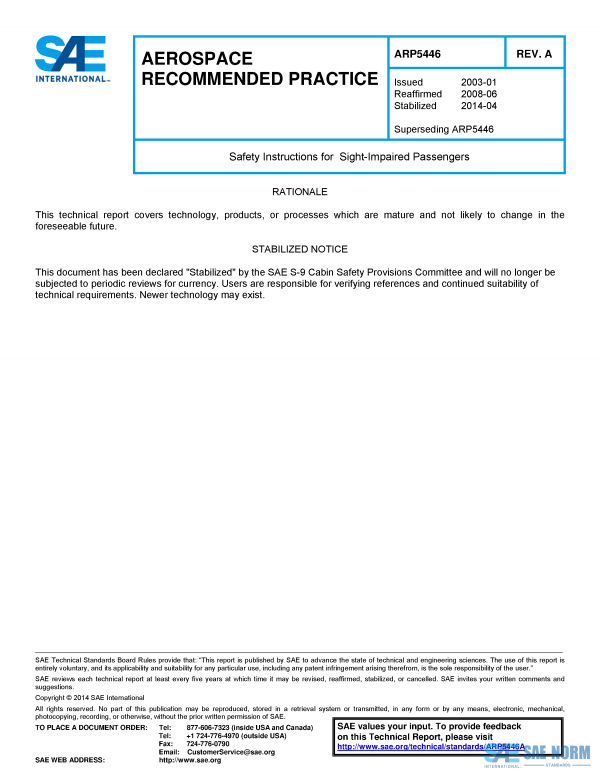 SAE ARP 5446 Series PDF