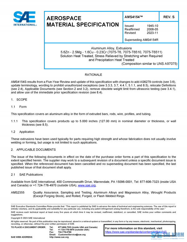SAE AMS 4154 Series PDF