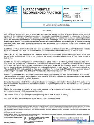 SAE J 670 Series PDF
