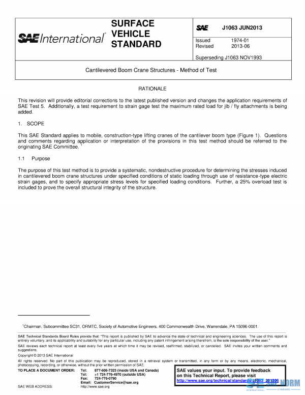 SAE J 1063 Series PDF
