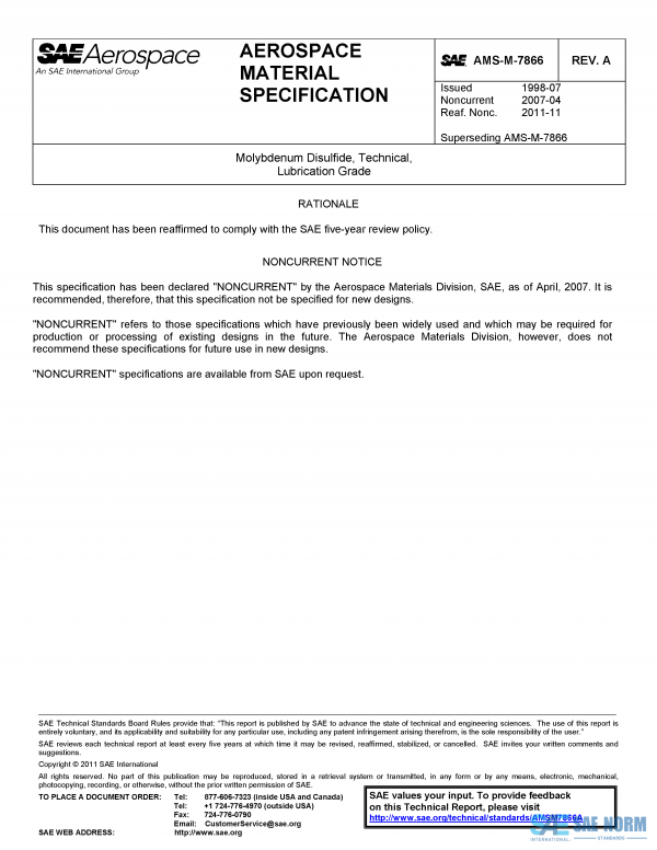 SAE AMSM 7866 Series PDF