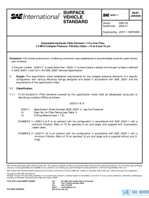 SAE J 2321/1 Series PDF
