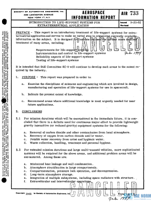 SAE AIR 733 Series PDF