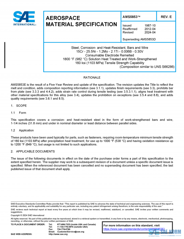 SAE AMS 5853 Series PDF