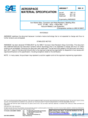 SAE AMS 5802 Series PDF