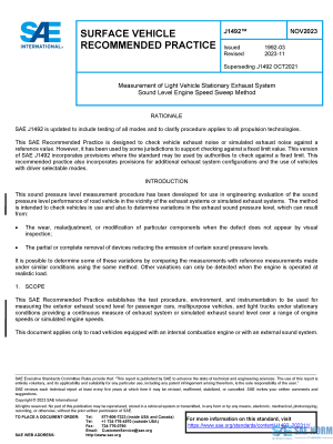 SAE J 1492 Series PDF