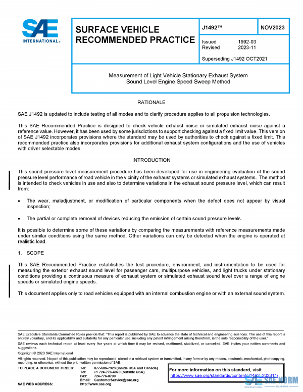 SAE J 1492 Series PDF