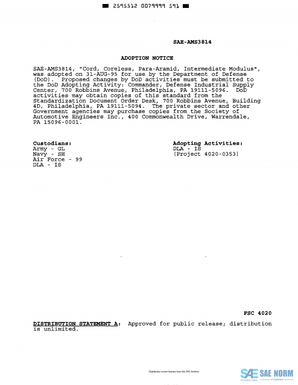 SAE AMS 3814 Series PDF