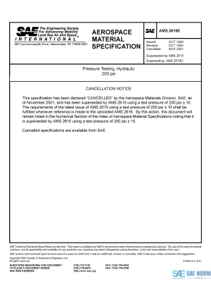 SAE AMS 2616 Series PDF
