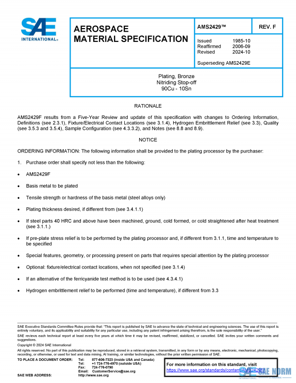 SAE AMS 2429 Series PDF
