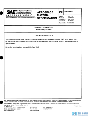SAE AMS 1475 Series PDF
