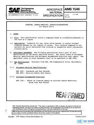 SAE AMS 1546 Series PDF