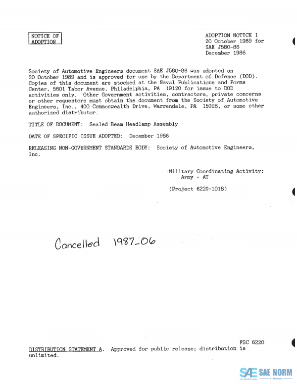 SAE J 580 Series PDF