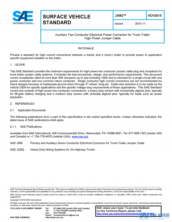 SAE J 3082 Series PDF