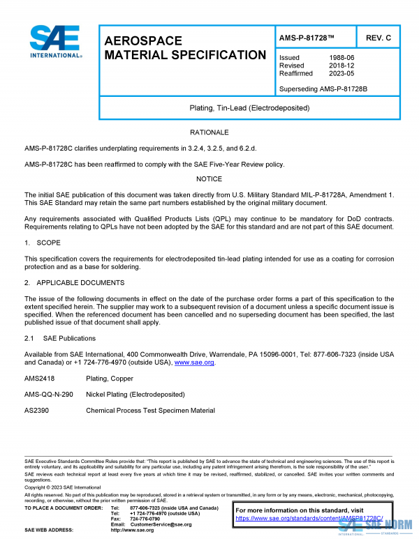 SAE AMSP 81728 Series PDF