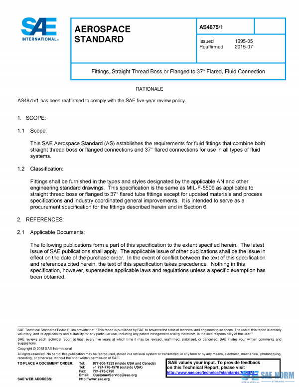 SAE AS 4875/1 Series PDF