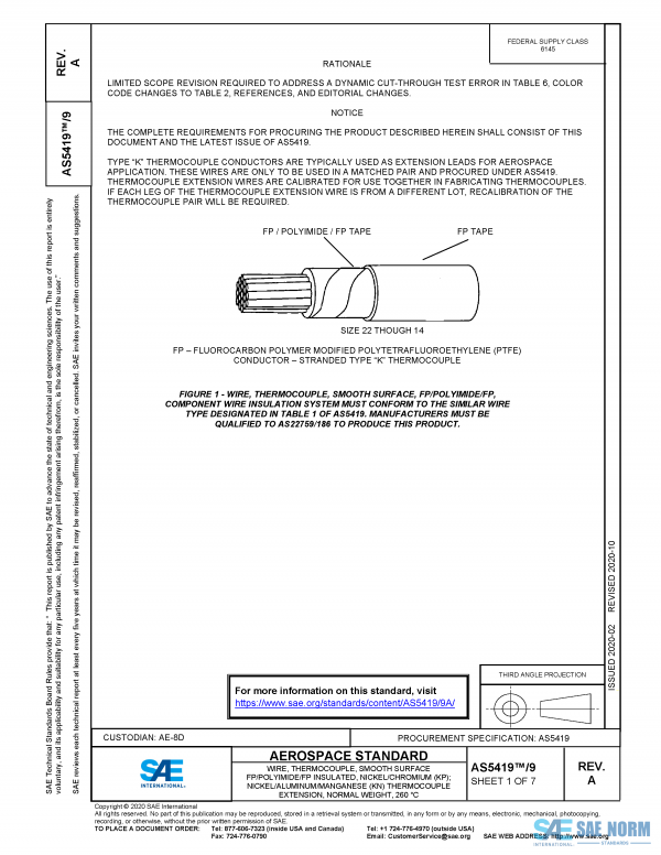 SAE AS 5419/9 Series PDF