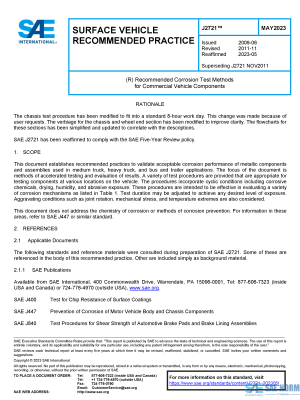 SAE J 2721 Series PDF