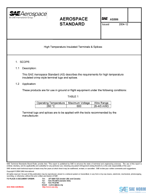 SAE AS 506 Series PDF