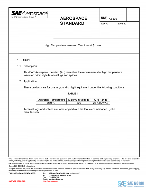 SAE AS 506 Series PDF