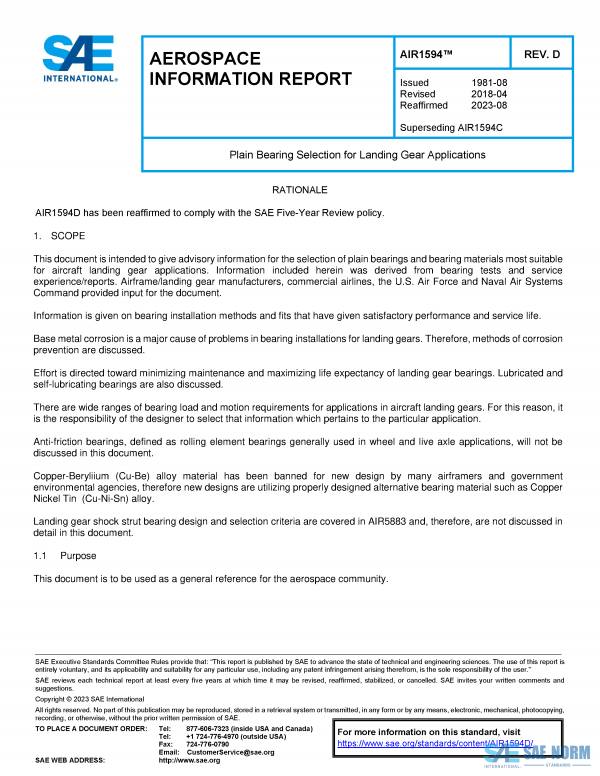 SAE AIR 1594 Series PDF