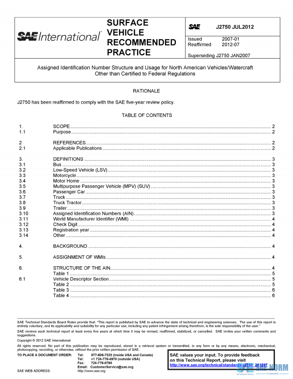SAE J 2750 Series PDF