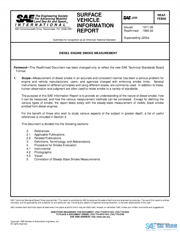 SAE J 255 Series PDF