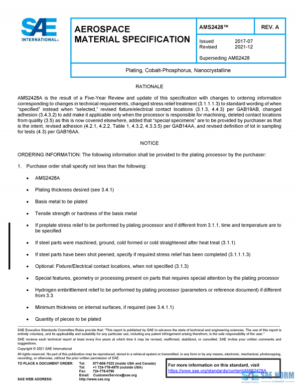 SAE AMS 2428 Series PDF