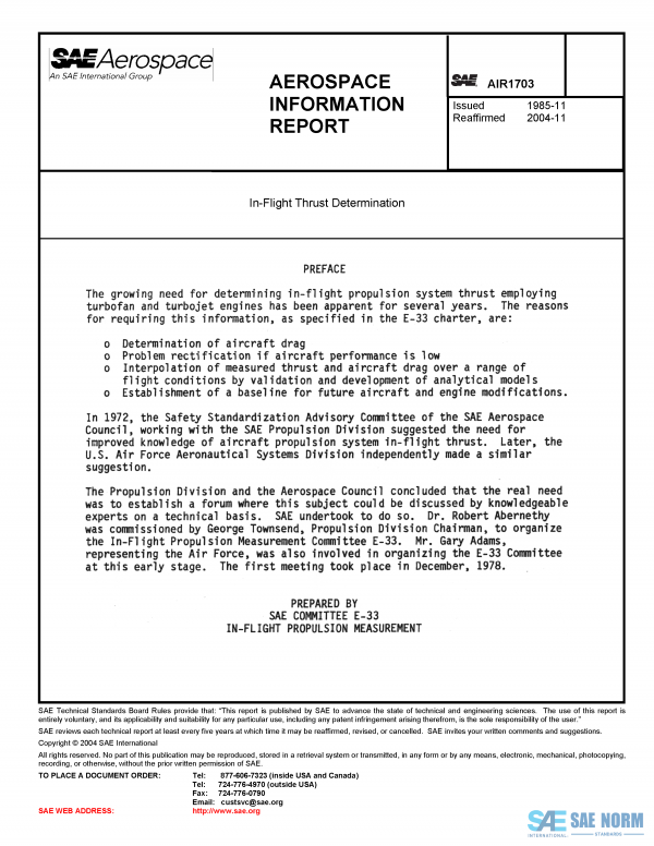 SAE AIR 1703 Series PDF