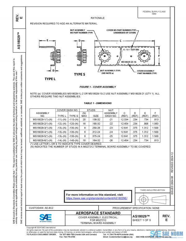 SAE AS 18029 Series PDF