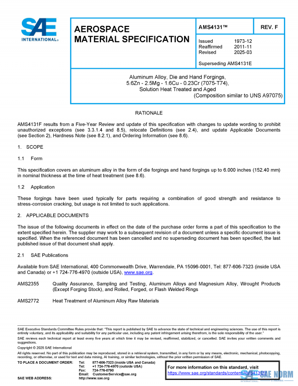 SAE AMS 4131 Series PDF