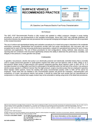 SAE J 1537 Series PDF