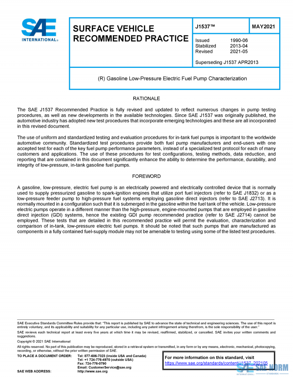 SAE J 1537 Series PDF
