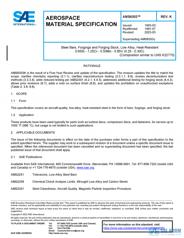 SAE AMS 6303 Series PDF