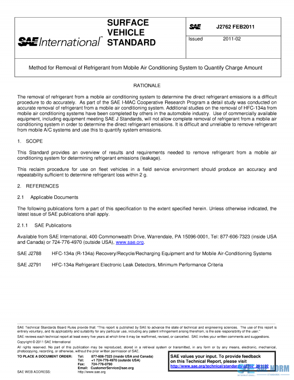 SAE J 2762 Series PDF