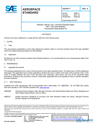 SAE AS 7241 Series PDF