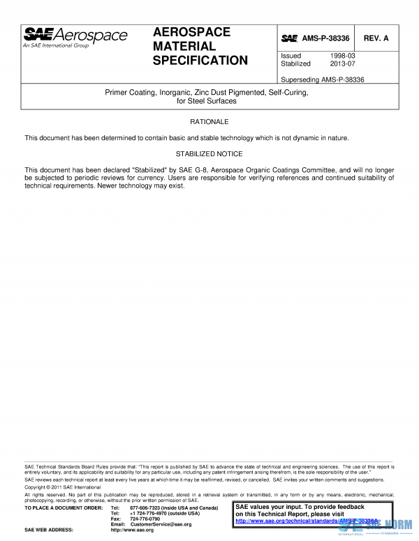 SAE AMSP 38336 Series PDF