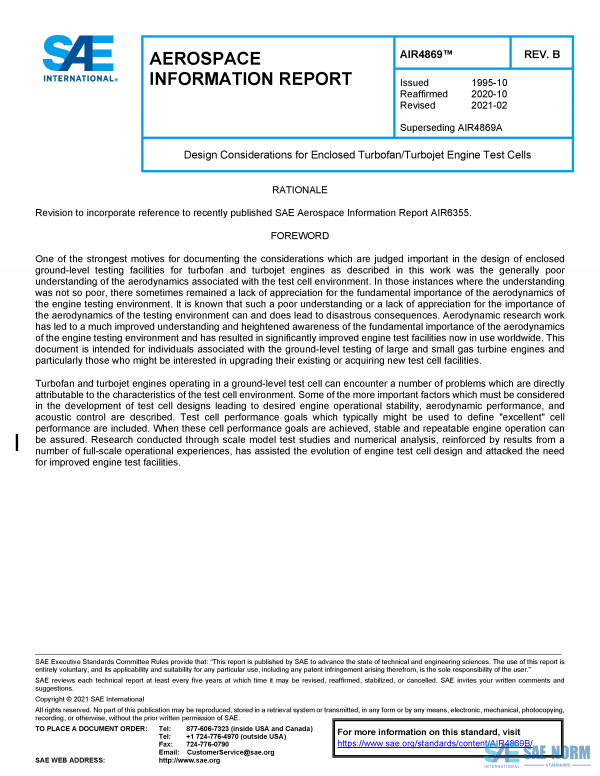 SAE AIR 4869 Series PDF