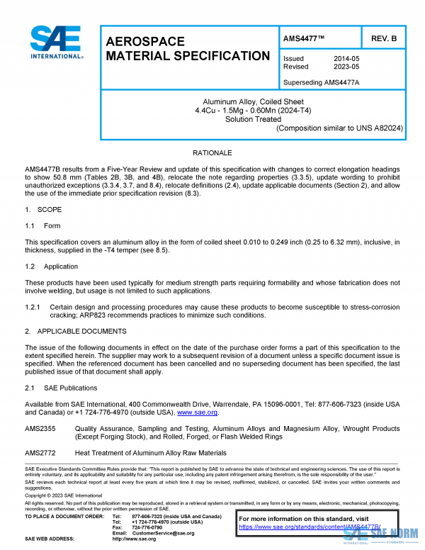 SAE AMS 4477 Series PDF