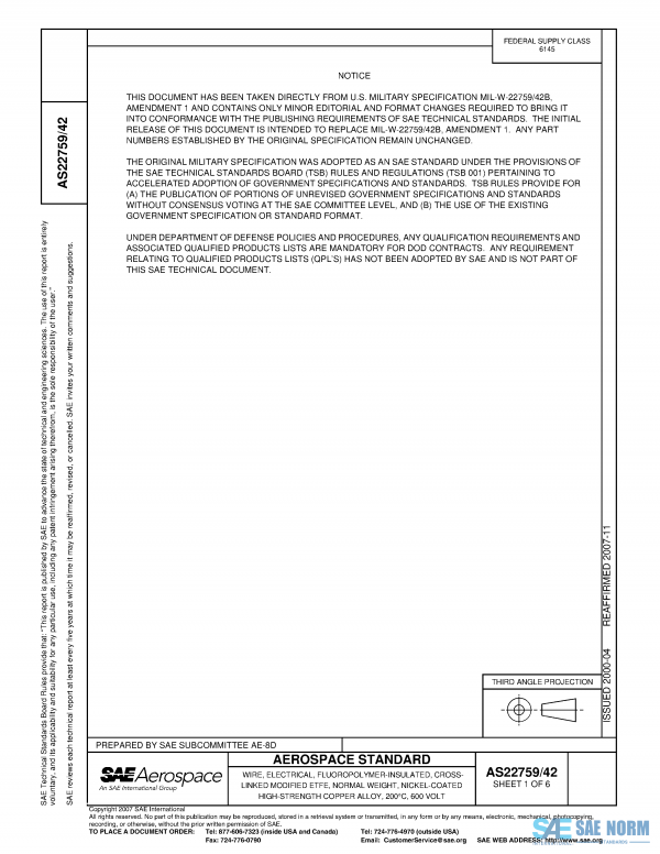SAE AS 22759/42 Series PDF