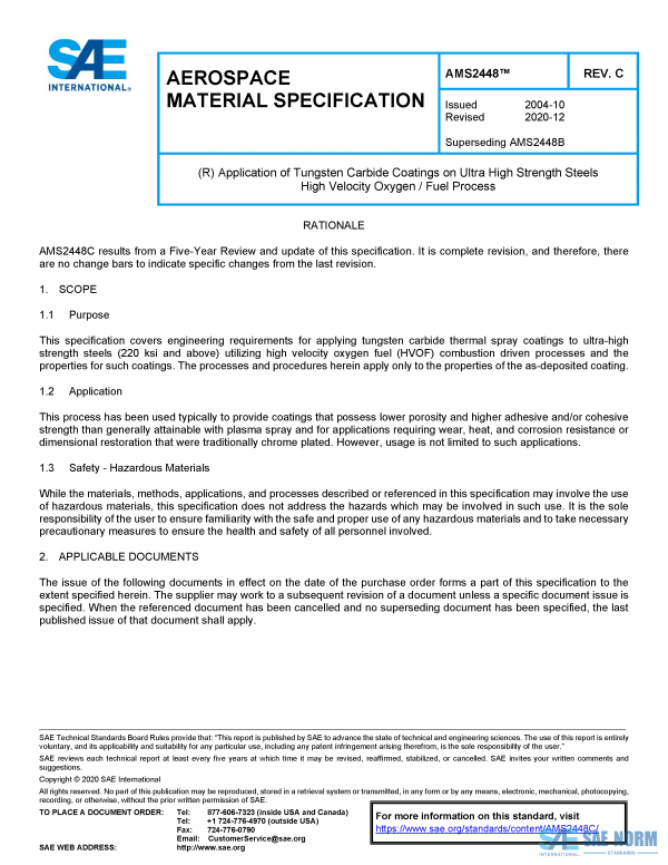 SAE AMS 2448 Series PDF
