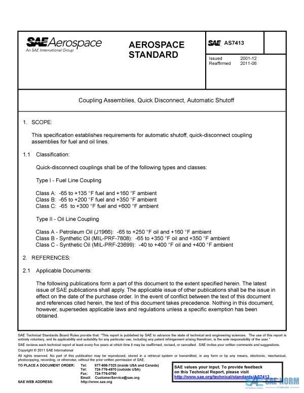 SAE AS 7413 Series PDF