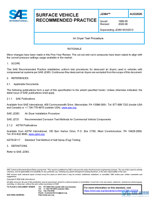 SAE J 2384 Series PDF