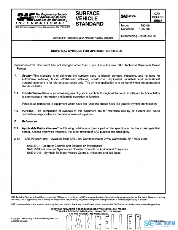 SAE J 1500 Series PDF