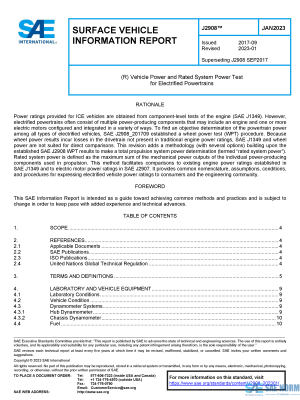 SAE J 2908 Series PDF