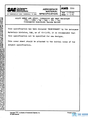 SAE AMS 5509 Series PDF