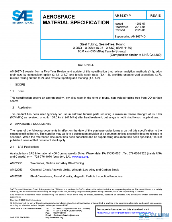 SAE AMS 6374 Series PDF
