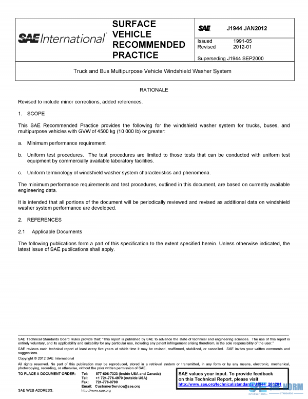 SAE J 1944 Series PDF
