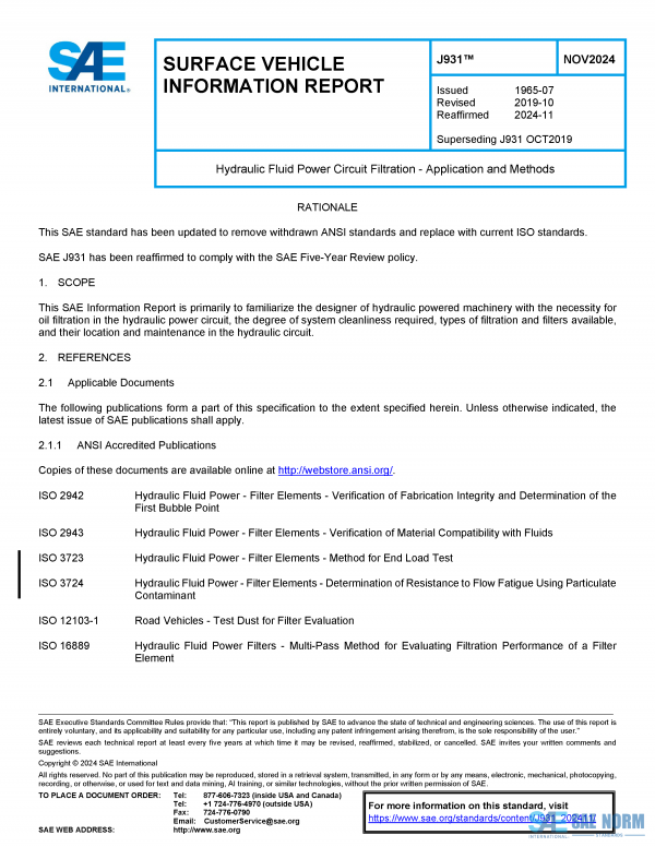 SAE J 931 Series PDF