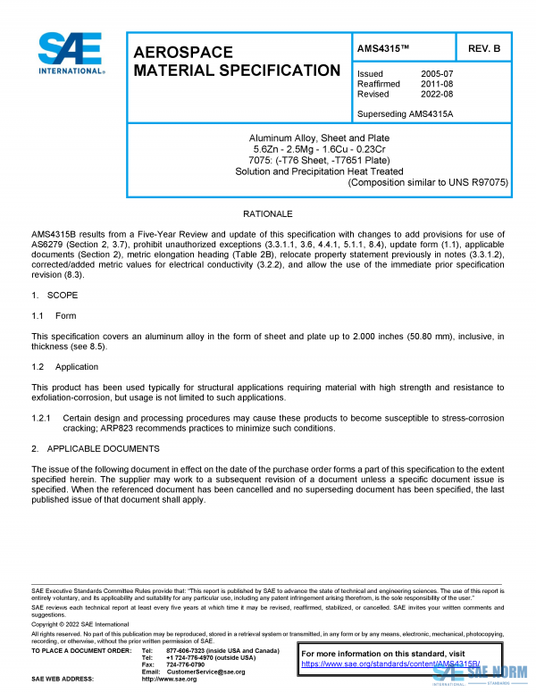 SAE AMS 4315 Series PDF